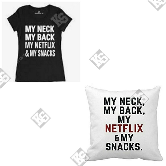 My‎ Neck My Back My Netflix Tee - Picture 1 of 1